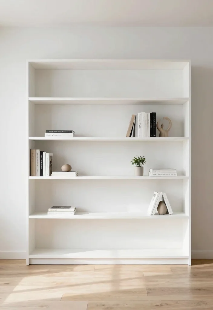 14 Bookshelf Built-in Wall Ideas That Feel Seamless - 1. The Minimalist Marvel 1