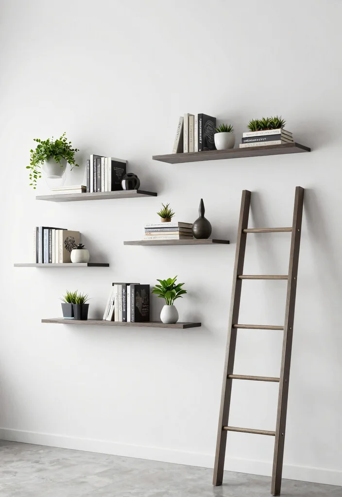 14 Bookshelf Built-in Wall Ideas That Feel Seamless - 4. Floating Shelves 1