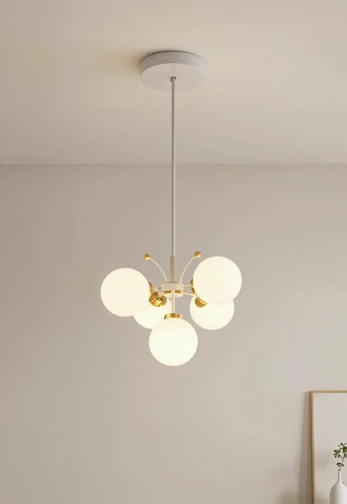 14 Chandelier Decorations for Christmas Ideas That Sparkle - 12. Minimalist Elegance 1