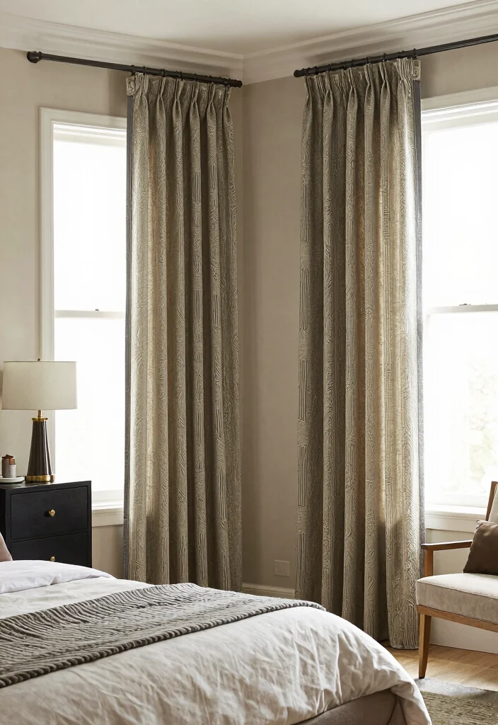 14 Curtains for Short Windows in Bedroom Ideas That Work - 14. Custom-Made Solutions 1
