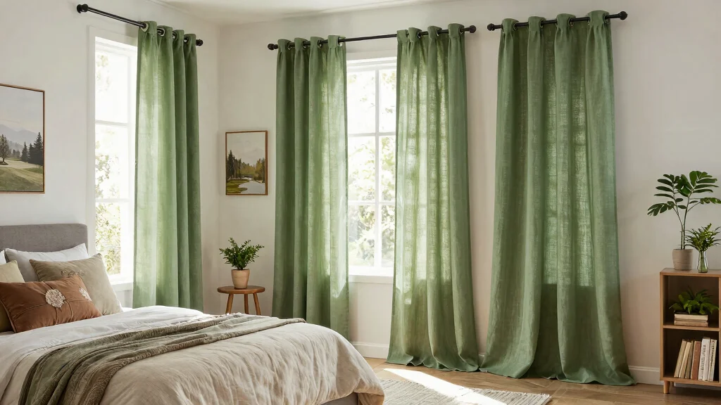 14 Green Bedroom Curtains Ideas That Feel Calm & Fresh