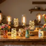 14 Mason Jar Lamp Ideas With Rustic Charm