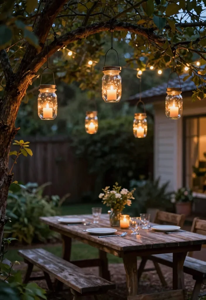 14 Mason Jar Lamp Ideas With Rustic Charm - 4. Upcycled Mason Jar Lanterns 1