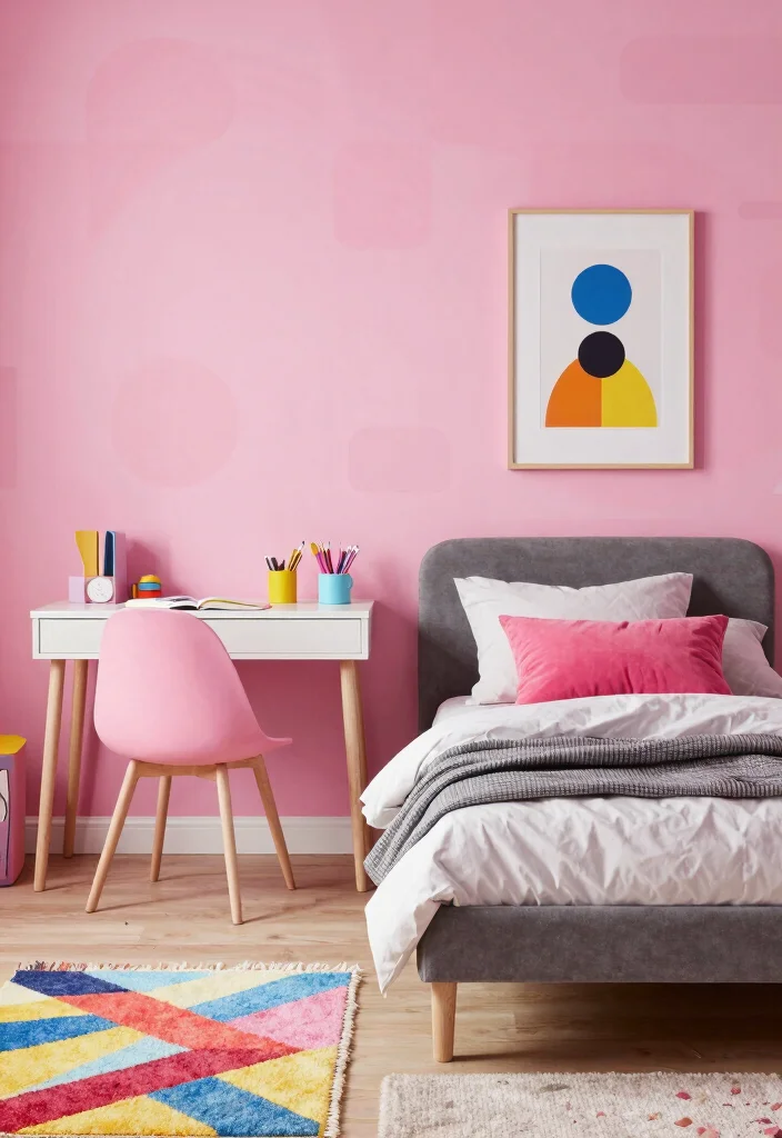 14 Pink Wallpaper for Wall Ideas That Feel Soft & Cute 27 14 Pink Wallpaper for Wall Ideas That Feel Soft & Cute - 7. Bold Pink Wallpapers for a Statement Room 1