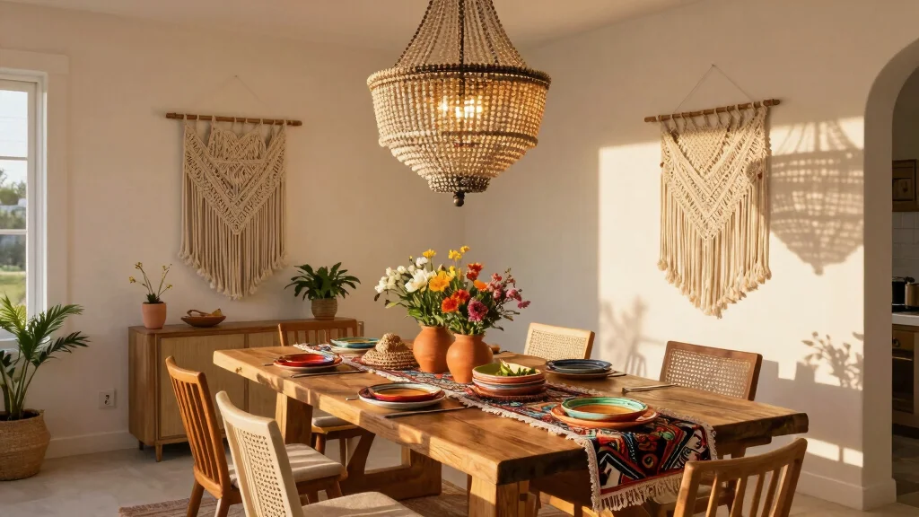 15 Beaded Chandelier Dining Room Ideas With Boho Flair