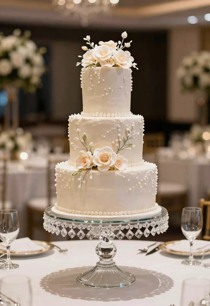 15 Chandelier Cake Stand Ideas That Look Elegant - 10. Glass and Crystal Combos 1