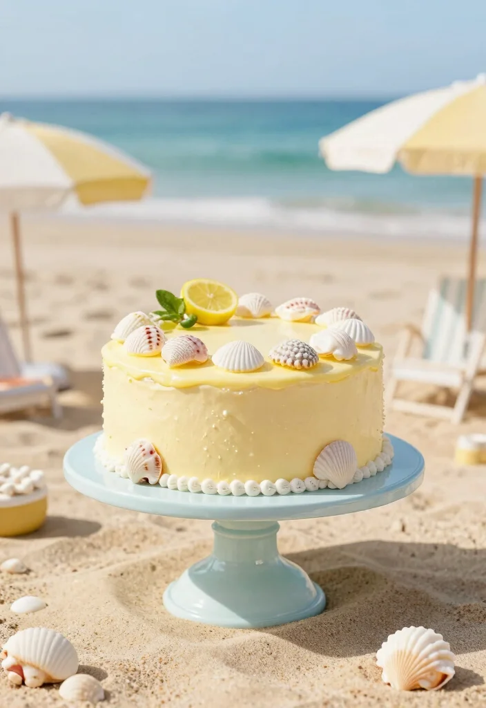 15 Chandelier Cake Stand Ideas That Look Elegant - 15. Coastal Vibe 1