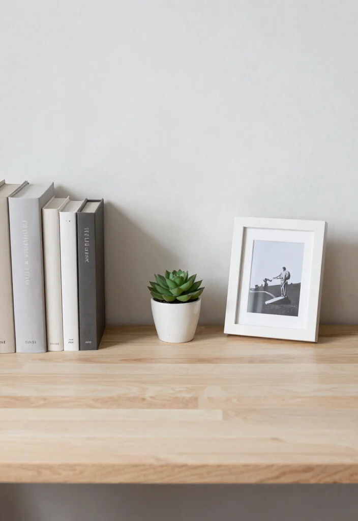 15 Chic Desk Setup Ideas That Feel Designer Inspired - 10. Curated Minimalism 1