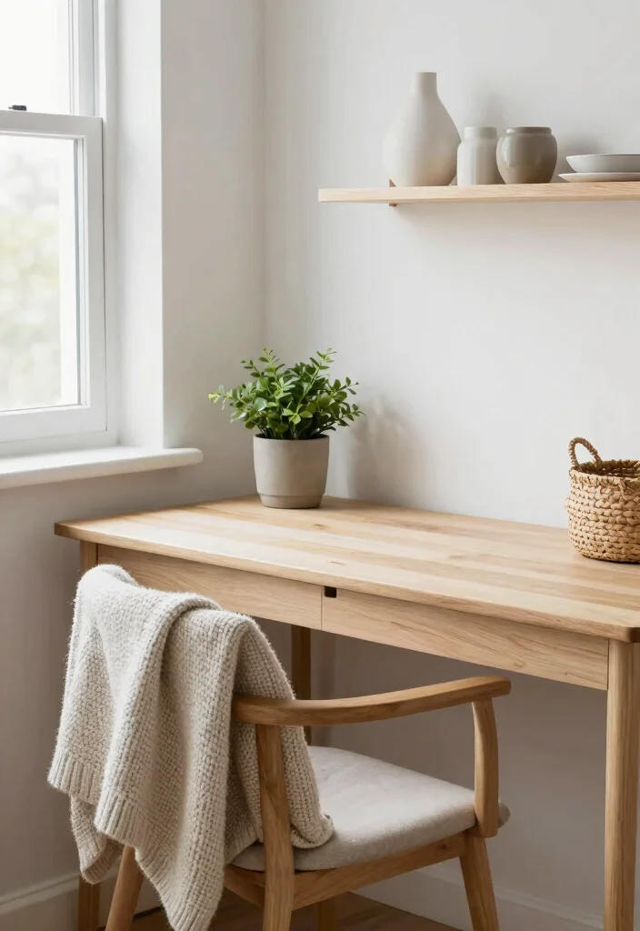 15 Chic Desk Setup Ideas That Feel Designer Inspired - 2. Scandinavian Minimalism 1