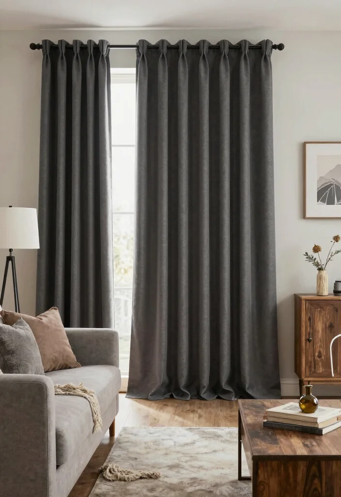 15 Dark Grey Curtains Living Room Ideas With Moody Vibes - Conclusion 1
