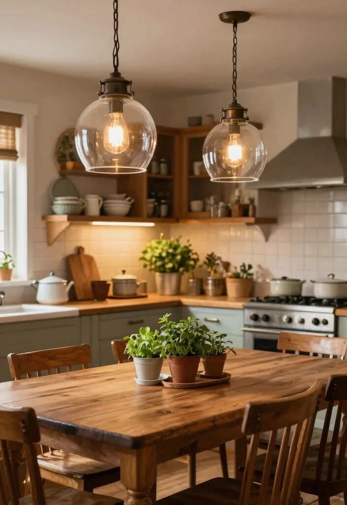 15 Large Glass Pendant Light Ideas That Make a Statement - 10. Farmhouse Style Glass Pendants 1