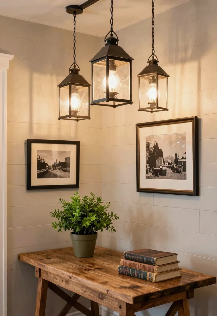 15 Large Glass Pendant Light Ideas That Make a Statement - 6. Vintage Lantern Style Lights 1