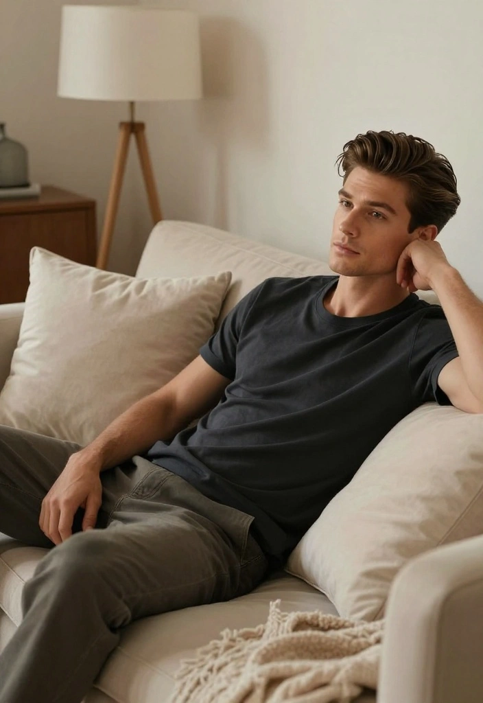 15 Messy Curtains Hair Men Ideas for Effortless Style - 11. The Bedhead Style 1