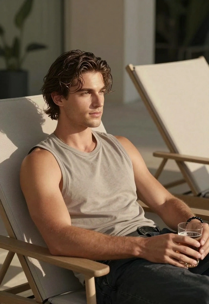 15 Messy Curtains Hair Men Ideas for Effortless Style - 2. Slightly Messy and Wet Look 1