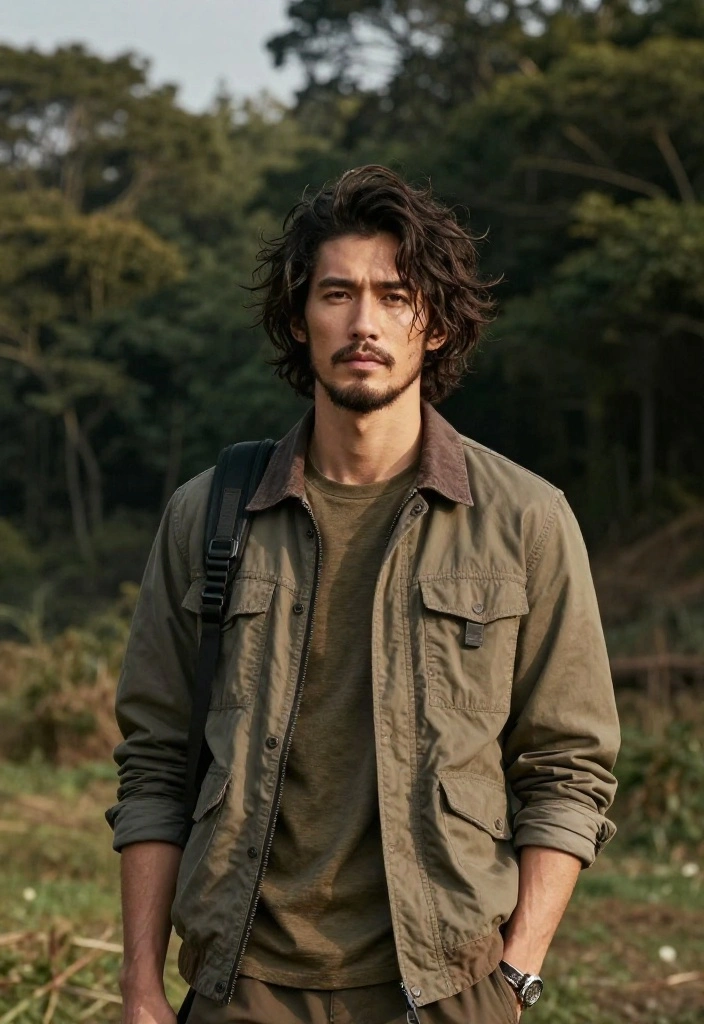 15 Messy Curtains Hair Men Ideas for Effortless Style - 8. The Rugged Look 1