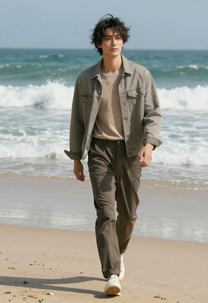 15 Messy Curtains Hair Men Ideas for Effortless Style - 9. The Beachy Messy Look 1