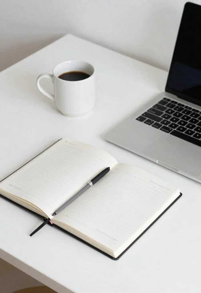 15 Minimalistic Desk Setup Ideas That Stay Clean - 15. Create a Daily Routine 1