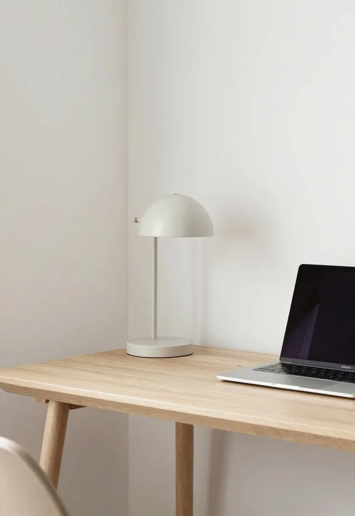 15 Minimalistic Desk Setup Ideas That Stay Clean - 4. Neutral Color Palette 1