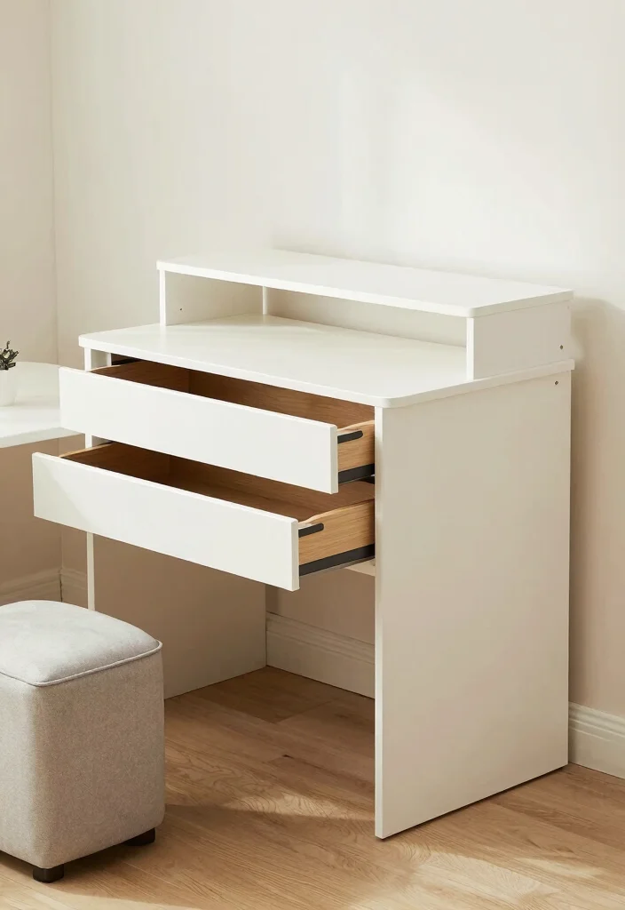15 Minimalistic Desk Setup Ideas That Stay Clean - 5. Multi-Functional Furniture 1