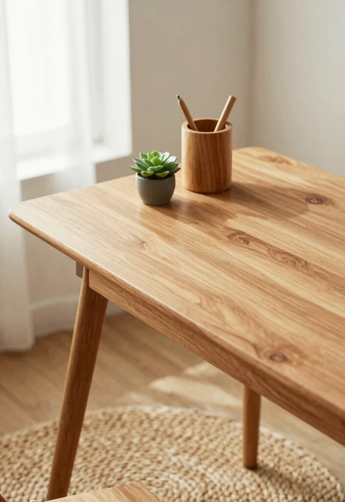 15 Minimalistic Desk Setup Ideas That Stay Clean - 9. Incorporating Natural Elements 1