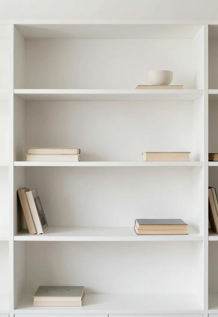 15 Open Bookshelf Styling Ideas That Look Effortless - 3. Minimalist Book Arrangement 1