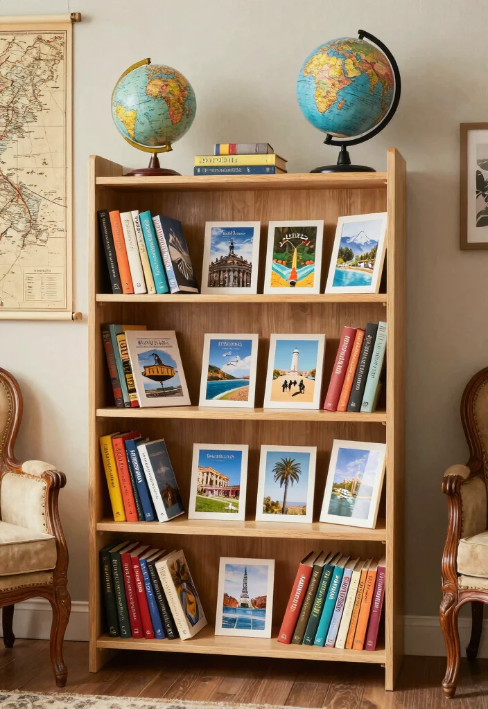 15 Open Bookshelf Styling Ideas That Look Effortless - 4. Themed Styling 1