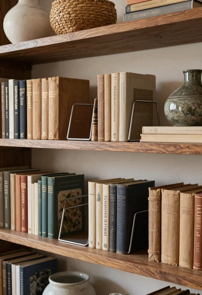 15 Open Bookshelf Styling Ideas That Look Effortless - 5. Mix and Match Textures 1