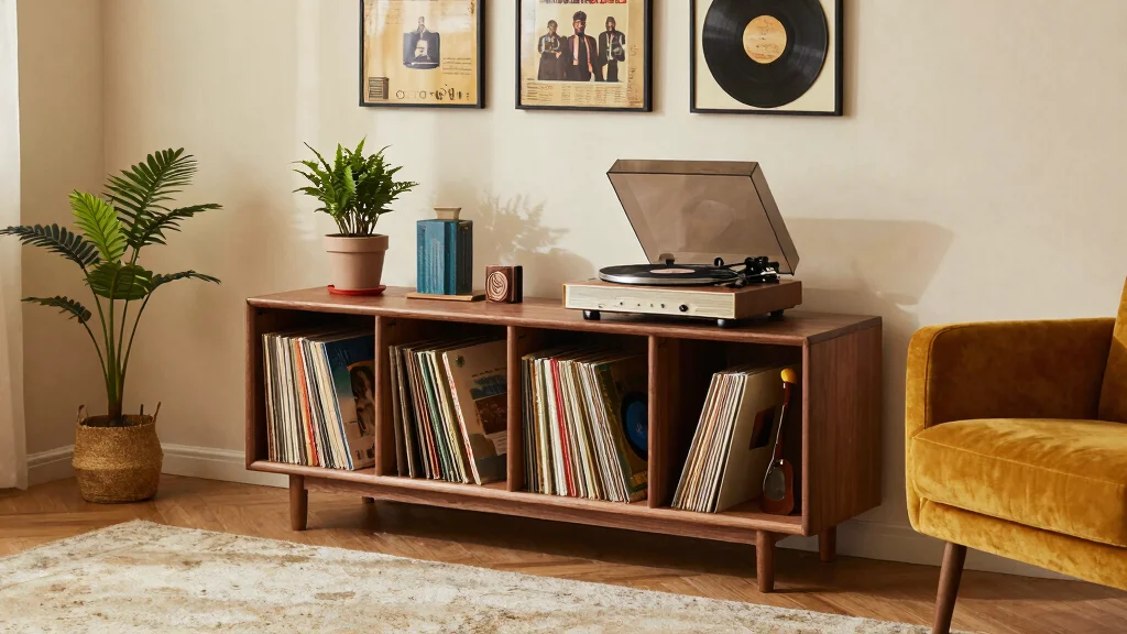 15 Record Player Bookshelf Ideas With Vintage Vibes