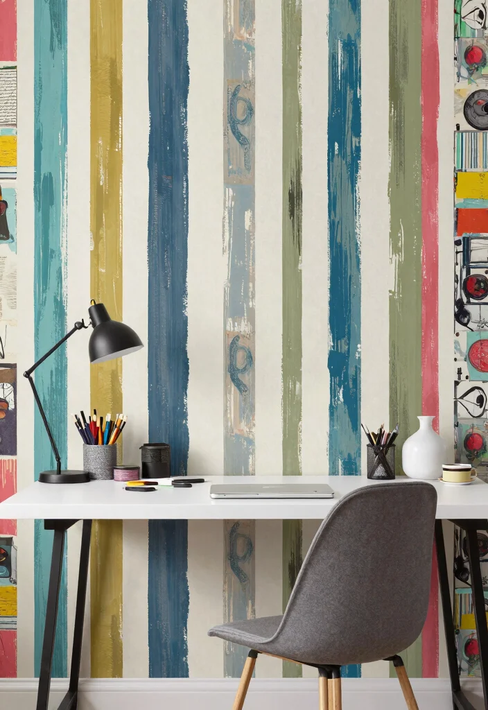 15 Stripped Wallpaper Wall Ideas With Bold Pattern - 15. Customizable Designs 1