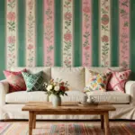 15 Stripped Wallpaper Wall Ideas With Bold Pattern