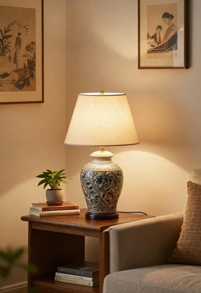 15 Vintage Table Lamp Ideas With Timeless Charm - 4. Classic Ceramic Base Lamps 1