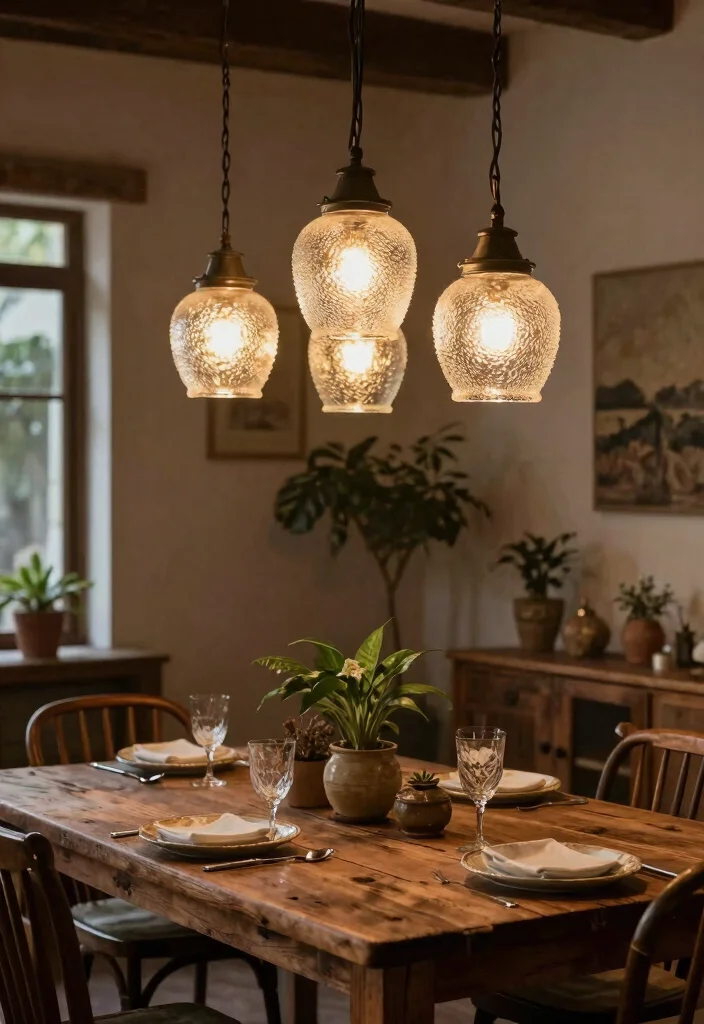 16 Antique Lamp Shades Ideas With Classic Elegance - 10. Charming Seeded Glass 1