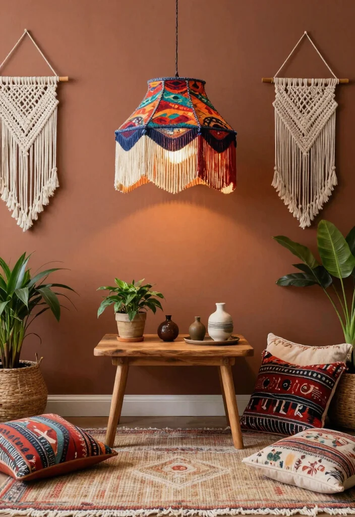 16 Antique Lamp Shades Ideas With Classic Elegance - 2. Bohemian Fringe Shades 1