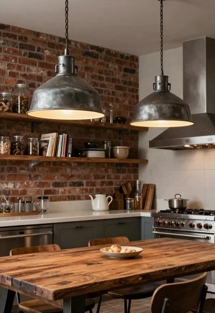 16 Antique Lamp Shades Ideas With Classic Elegance - 4. Industrial Metal Shades 1