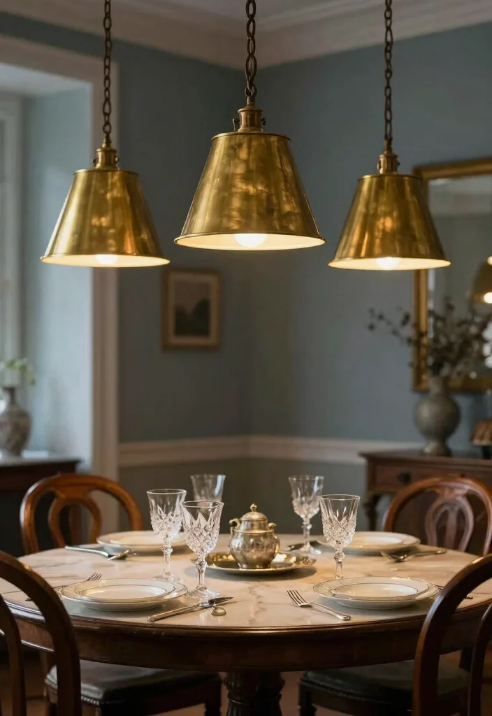16 Antique Lamp Shades Ideas With Classic Elegance - 6. Antique Brass Finishes 1