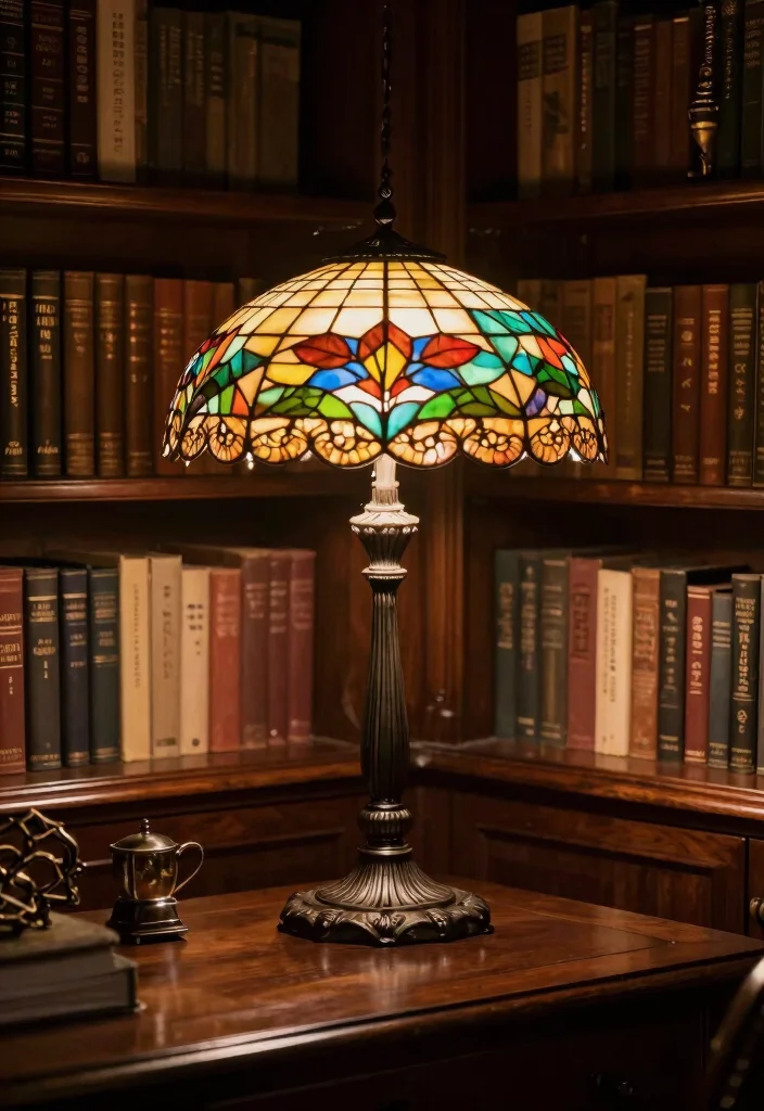 16 Antique Lamp Shades Ideas With Classic Elegance - 7. Vintage Tiffany Styles 1
