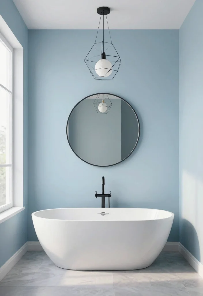 16 Chandelier Over Bathtub Ideas That Feel Luxurious - 3. Modern Minimalist Elegance 1