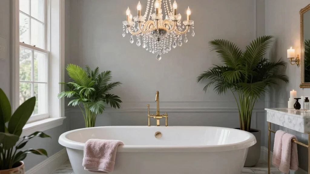 16 Chandelier Over Bathtub Ideas That Feel Luxurious