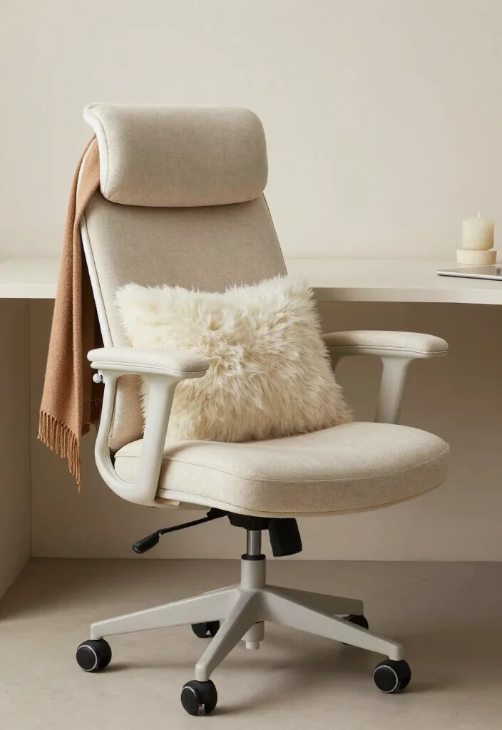 16 Cozy Desk Setup Ideas That Feel Warm & Inviting - 9. A Comfy Chair is Essential 1