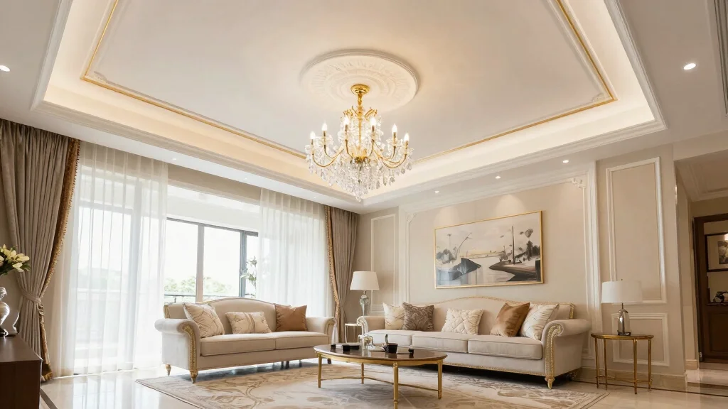 16 False Ceiling With Chandelier Ideas That Look Grand