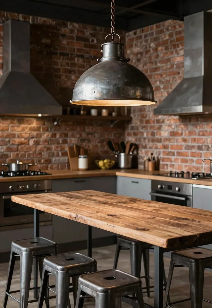 16 Farmhouse Chandelier Kitchen Ideas With Rustic Charm 23 16 Farmhouse Chandelier Kitchen Ideas With Rustic Charm - 3. Industrial Chic with Metal Chandeliers 1