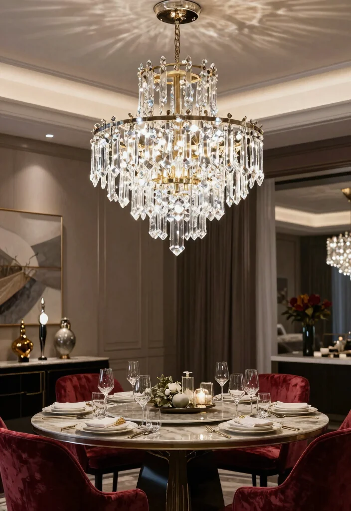 16 Glass Pendant Light Ideas That Instantly Elevate Your Space - 11. Statement Chandelier Pendants 1