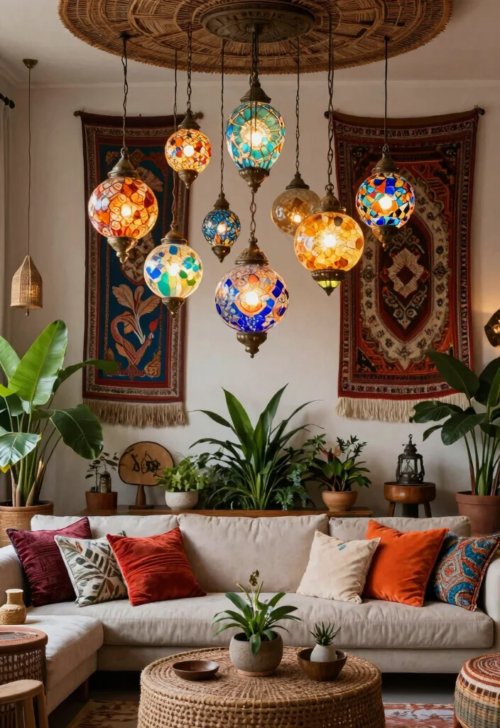 16 Glass Pendant Light Ideas That Instantly Elevate Your Space - 12. Whimsical Bohemian Designs 1
