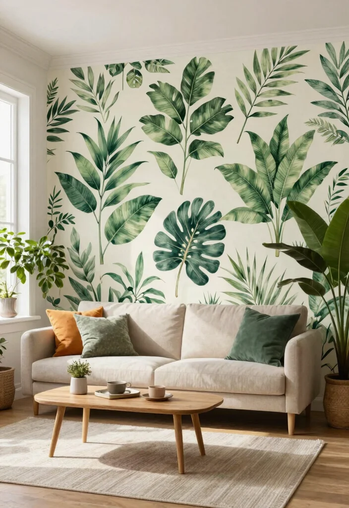 16 Wallpaper for Wall Ideas That Transform Any Room - 1. Biodegradable Botanicals 1