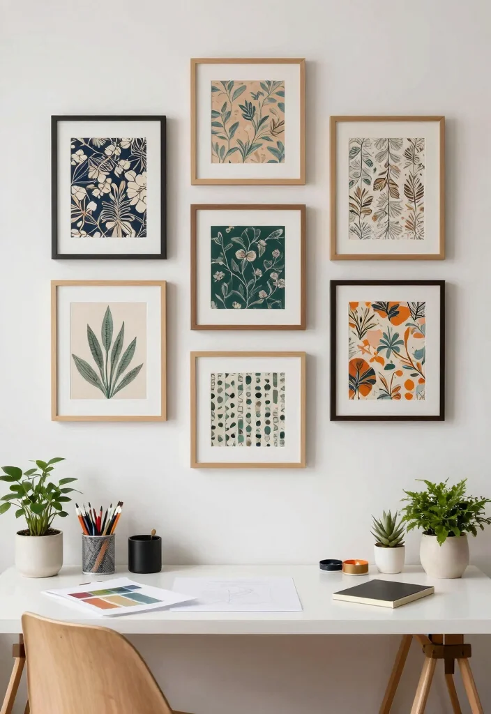 16 Wallpaper for Wall Ideas That Transform Any Room - 11. Upcycled Wallpaper Art 1