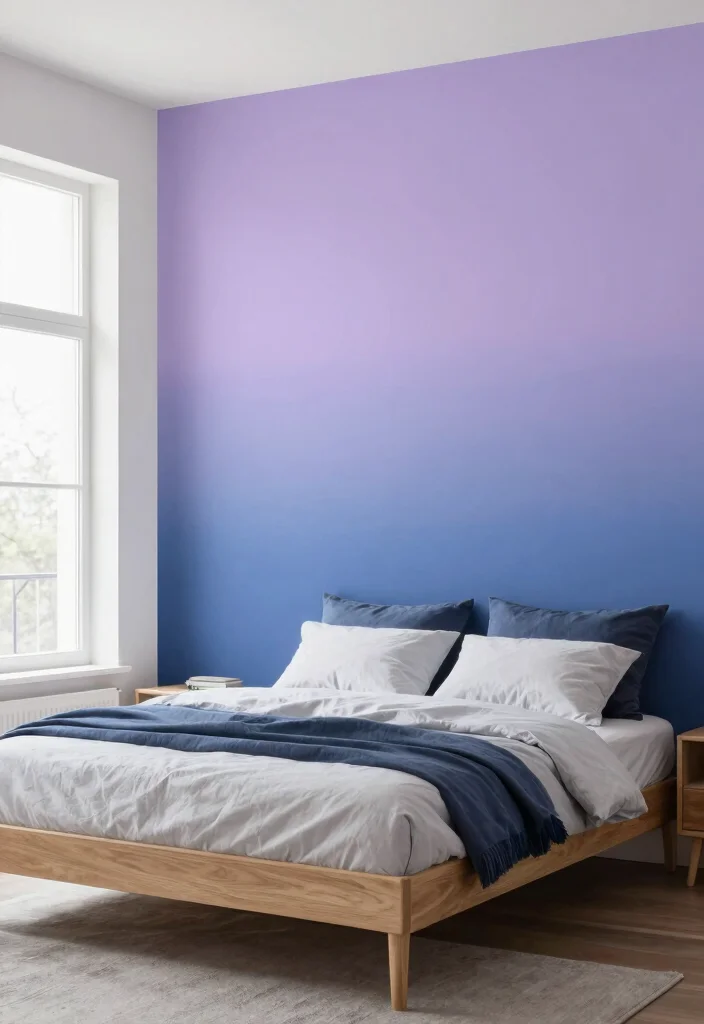 16 Wallpaper for Wall Ideas That Transform Any Room - 12. Striking Ombre Designs 1