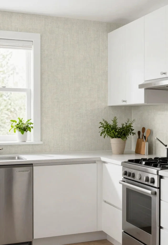 16 Wallpaper for Wall Ideas That Transform Any Room - 14. Textured Vinyl Wallpapers 1