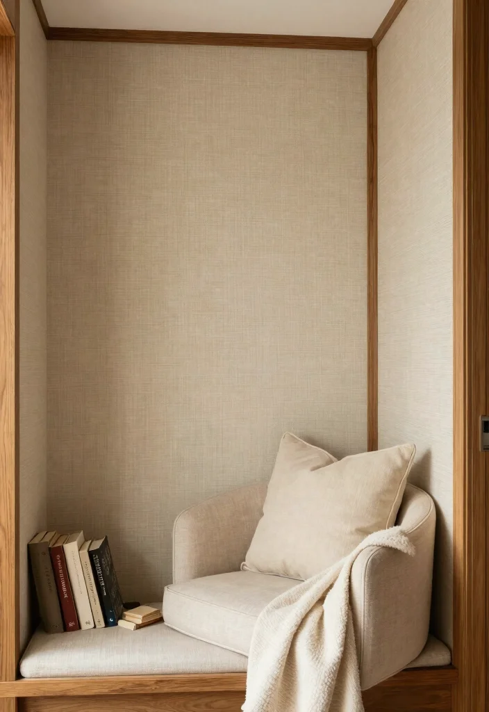 16 Wallpaper in Wall Moulding Ideas That Look Luxe - 9. Luxe Grasscloth Textures 1