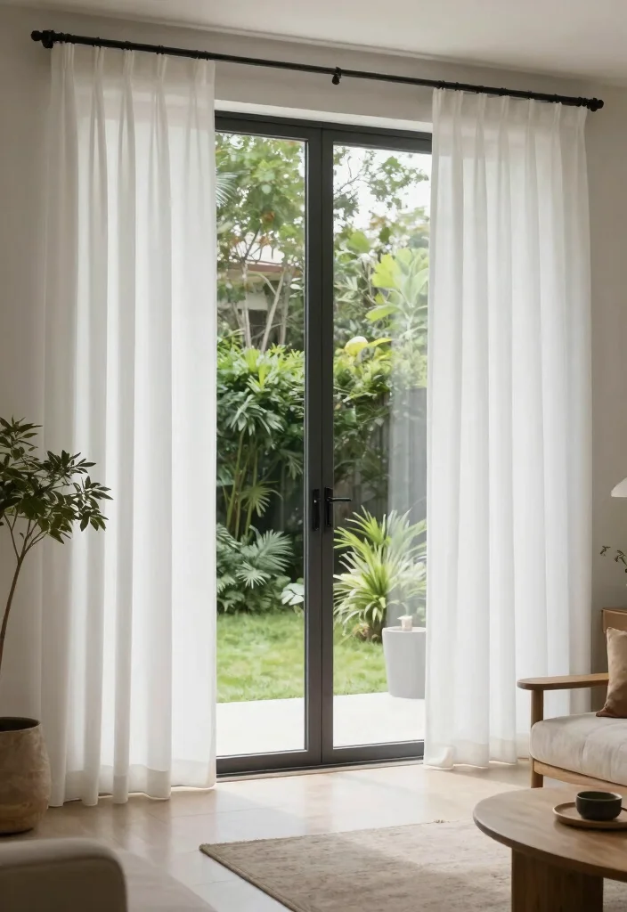 16 White Blackout Curtains Ideas That Look Clean & Chic - 12. Outdoor Connection 1