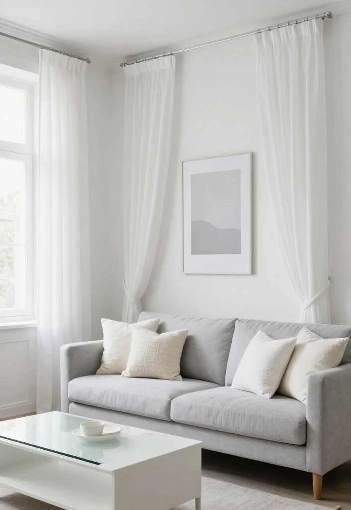 16 White Blackout Curtains Ideas That Look Clean & Chic - 2. Monochromatic Magic 1